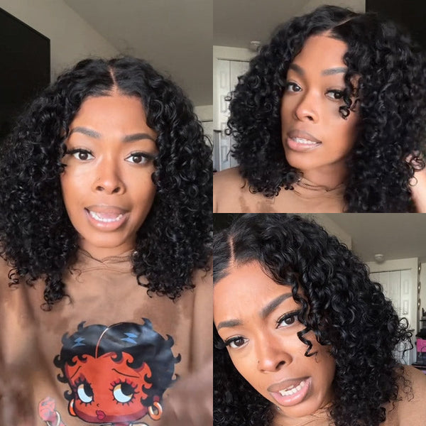 Sunber 7x5 Bye Bye Knots Wigs Jerry Curly Pre-Cut Lace Human Hair Wigs Bleached Knots With Baby Hair