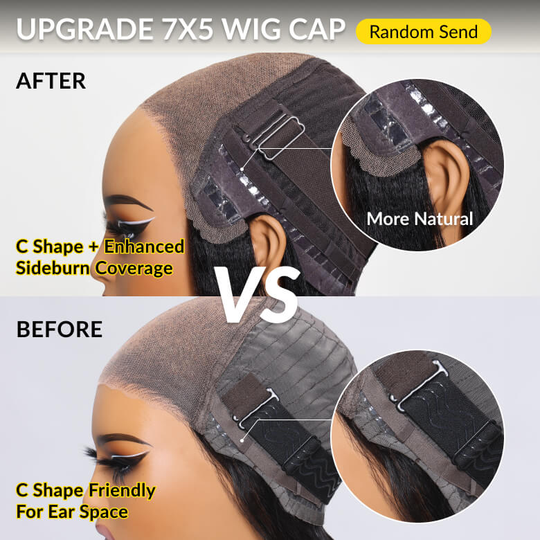 upgrade 7x6 wig cap after vs before