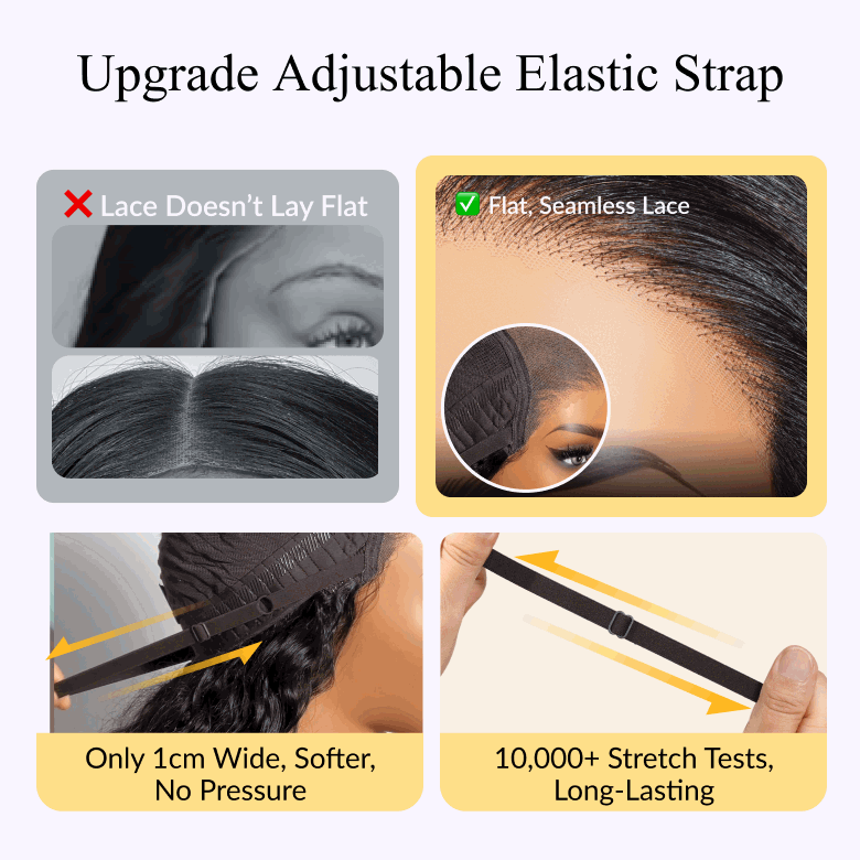 Sunber 200% Density Effortlessly Feathered Hairstyles 7x5 Pre Cut Lace Wig With Layered Haircuts