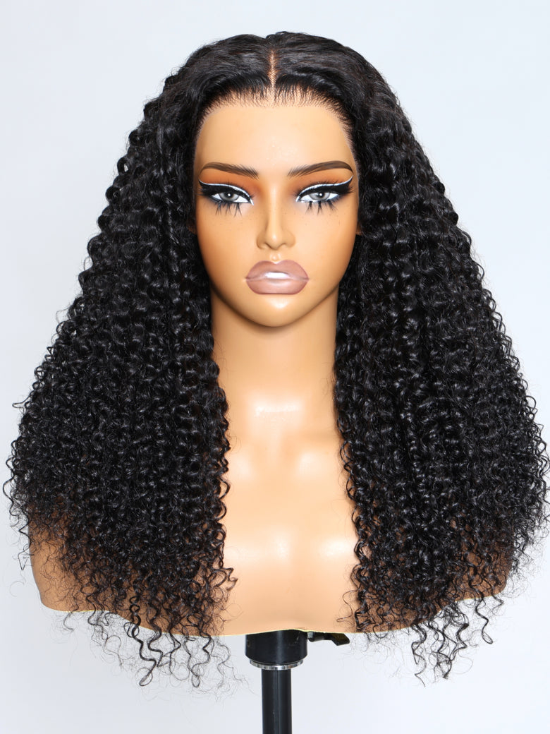 Extra 70% OFF | Sunber Curly 7×5 Bye Bye Knots Pre-Cut Lace Wigs Lace Closure Pre-Plucked Hairline Human Hair