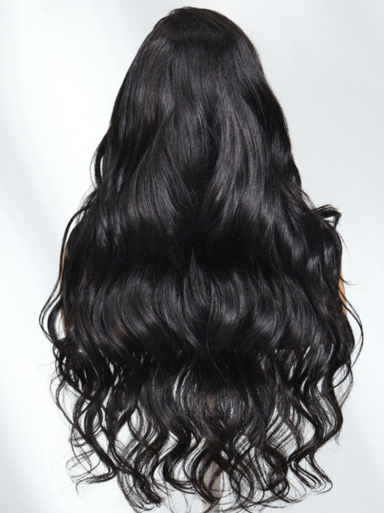 Sunber 13x4 Pre-Everything Wig With Loose Wave Face-Framing Layers And Side-Swept Bangs With Drawstring Glueless Human Hair Wig