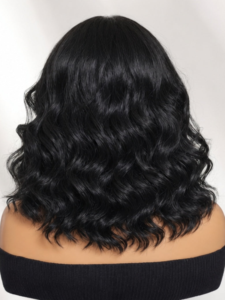 Sunber 13x4 Pre Everything Body Wave Shoulder Length Wavy Bob Wig With Face-Framing Layers