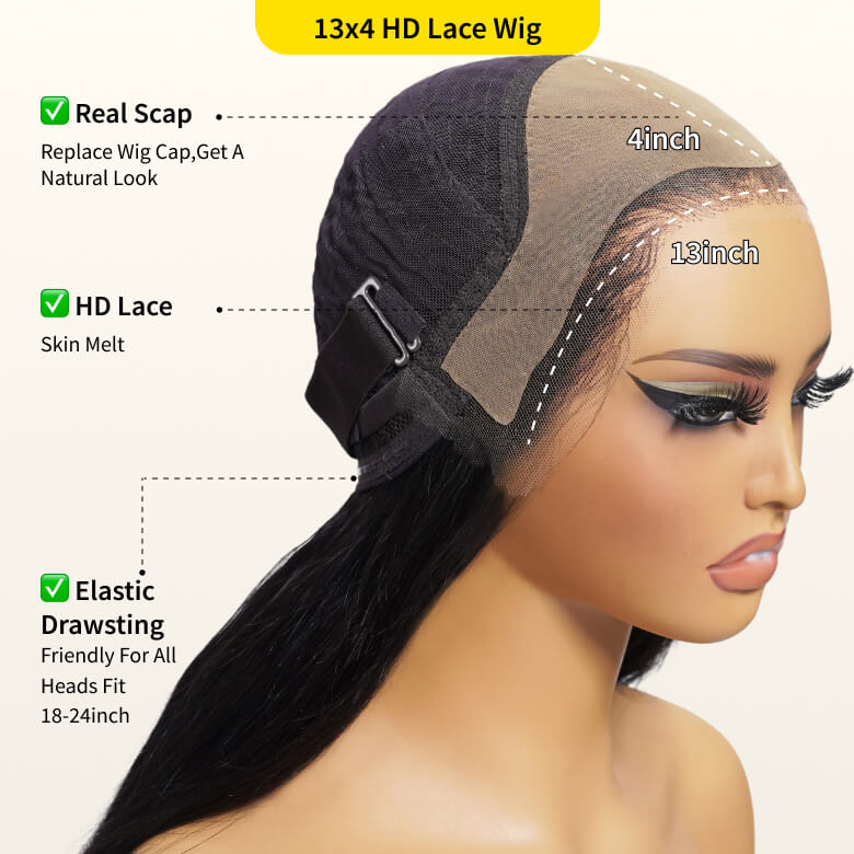 13x4 HD Real Scalp Pre Everything Lace Frontal