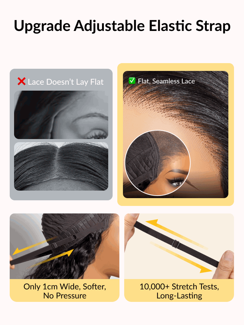 Sunber 7x5 Pre Cut Balayage Highlight Body Wave Lace Wigs With Invisi Drawstring