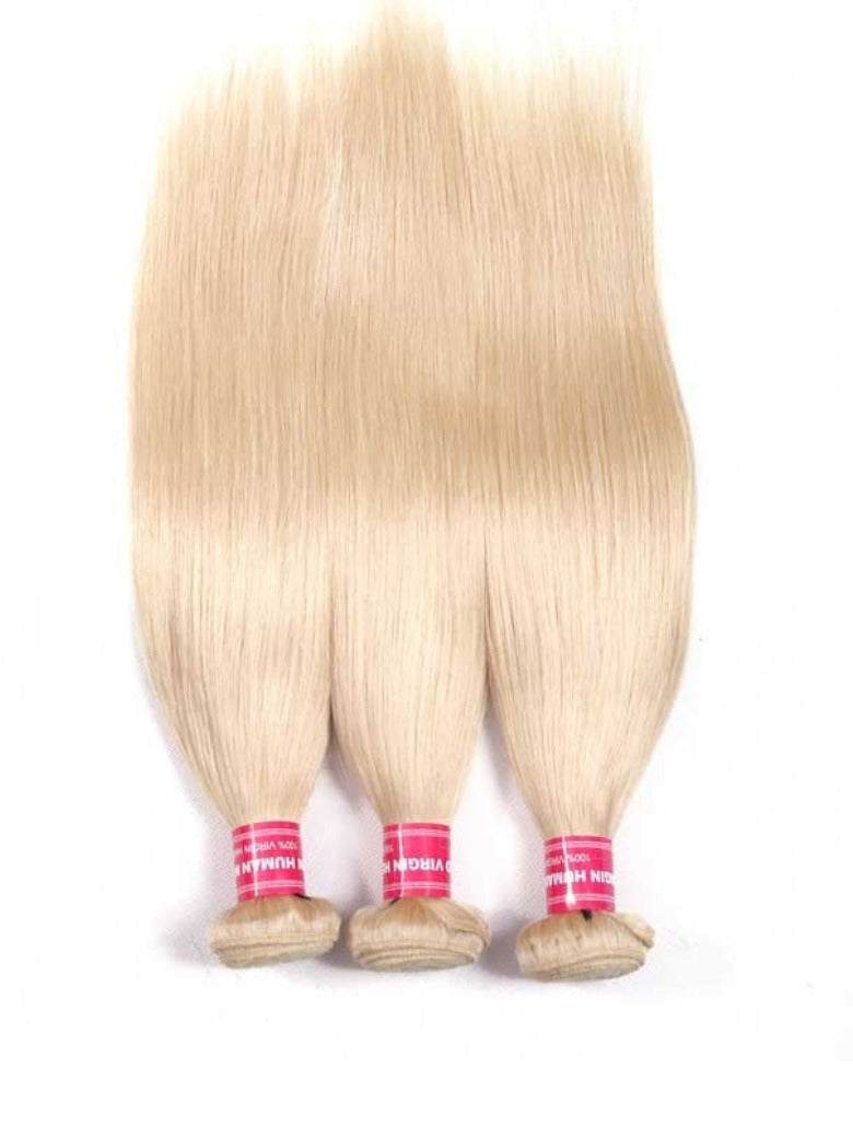 Sunber Hair 613 Blonde Virgin Human Hair Extension Bundles 10-24 Inch 1PCS Straight Hair