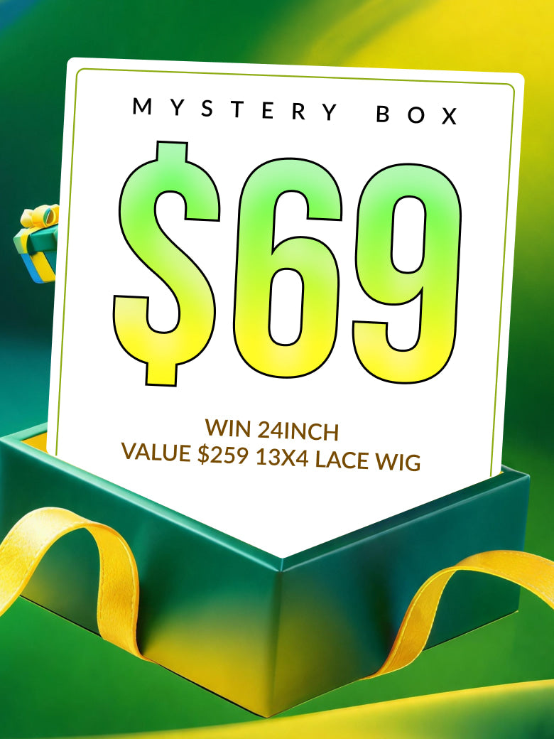 Sunber $69 Mystery Box Win 24inch Value $259 Loose Wave 13x4 Lace Frontal Wig Flash Sale