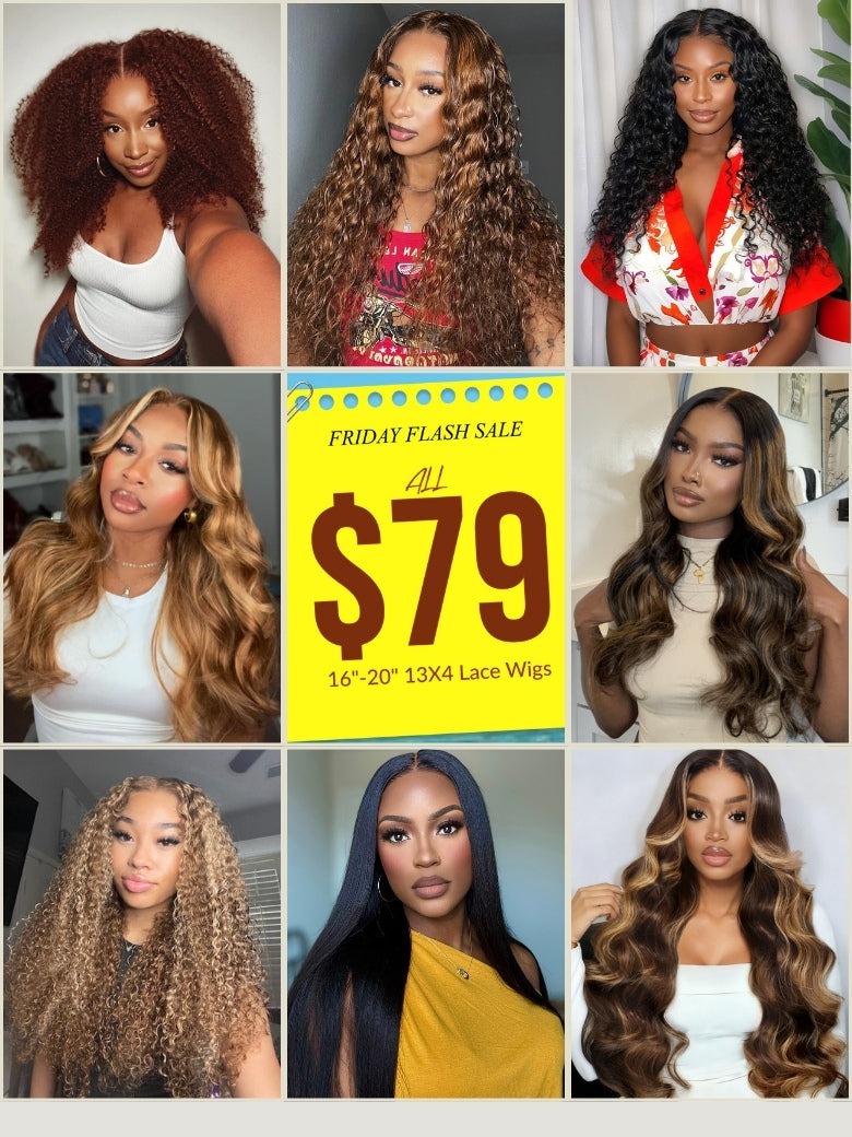 All Wigs=$79 Sunber 13x4 Lace Frontal Wigs For Summer Vacation Extra 50% OFF