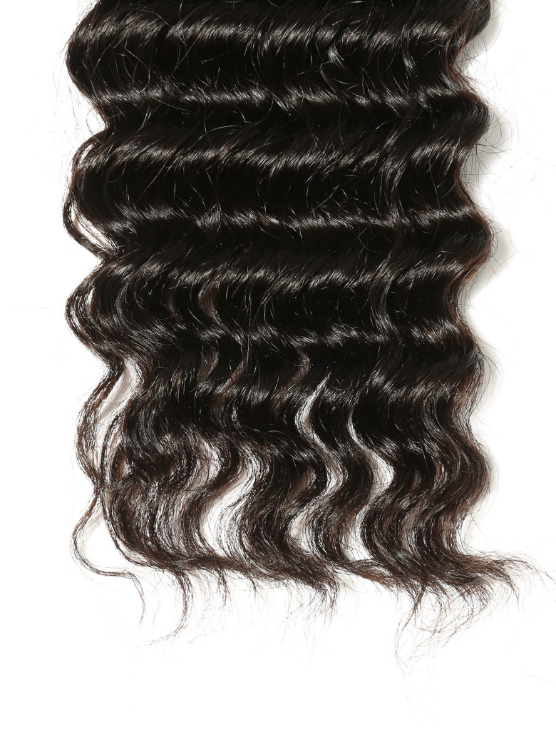 Sunber Hair New Remy Hair Peruvian Deep Wave 3 Bundles 100% Human Hair Weave