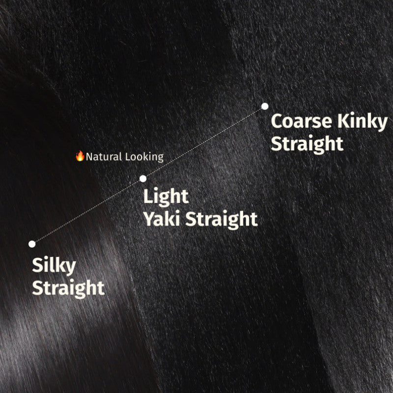 Extra 70% OFF | Sunber Yaki Straight Glueless 7x5 Bye Bye Knots Lace Closure Wig With Bleach Knots