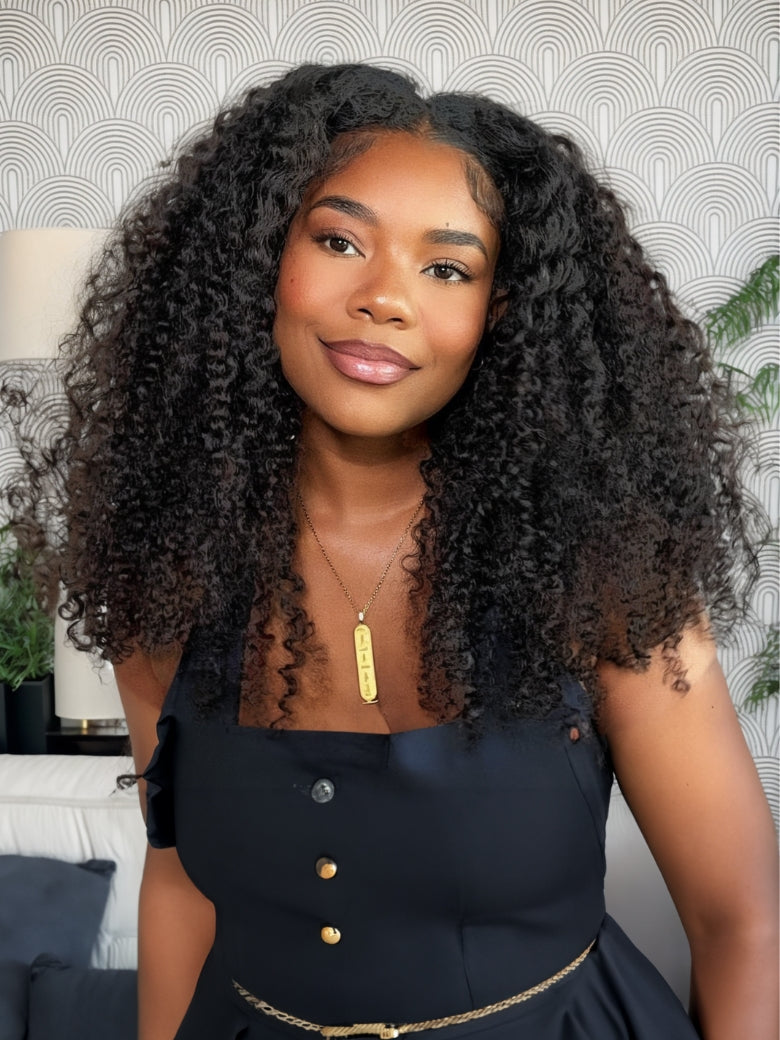 Sunber Malaysian 4 Curly Hair Bundles Weaves-New Remy Human Hair Bundles