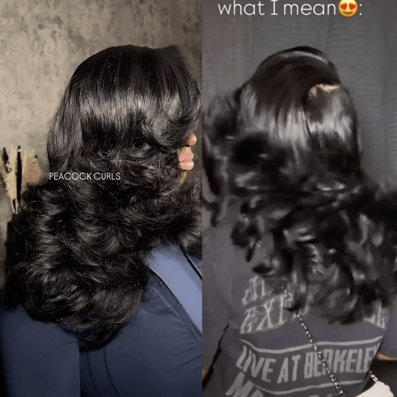 7x5 Pre Cut Lace Wig With Layered Haircuts