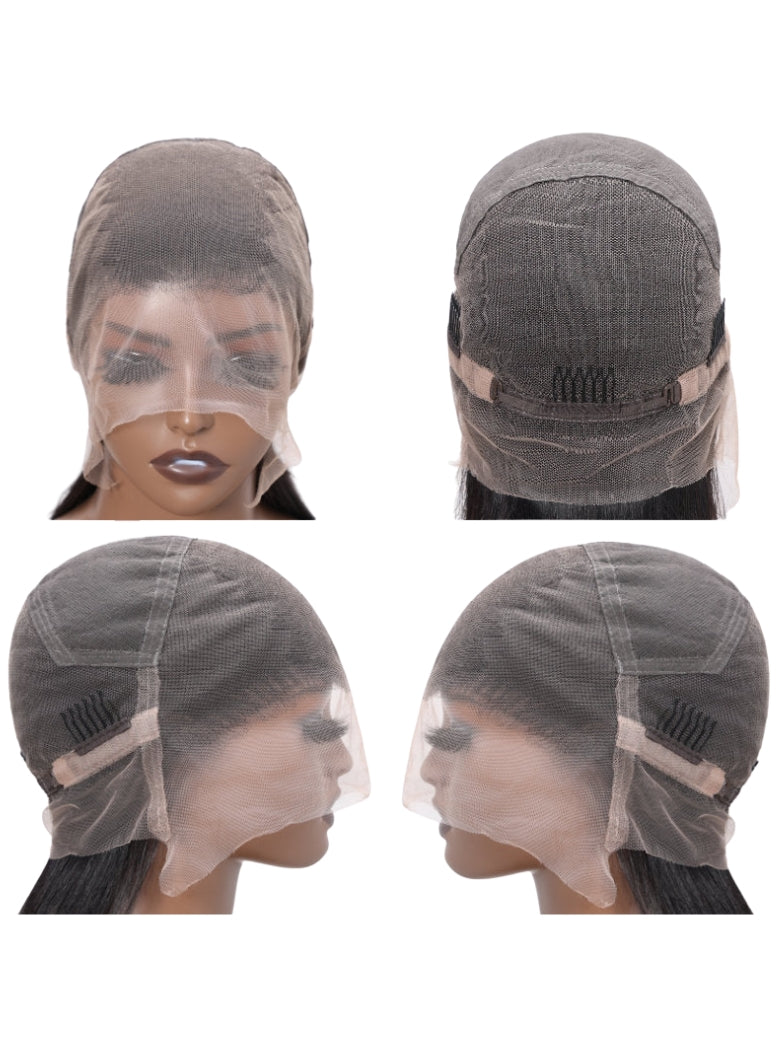 Sunber 180% Density Soft and Silk Straight Full Lace Wig For Women