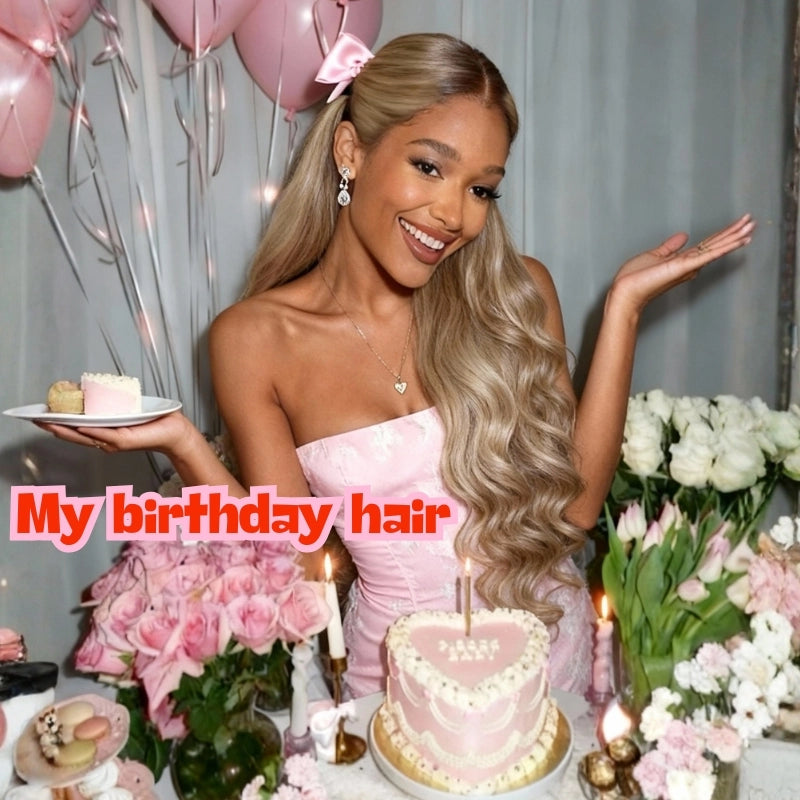 Sunber Ash Blonde Glow 13x4 Pre Everything Lace Frontal Body Wave Wig With Invisi Drawstring