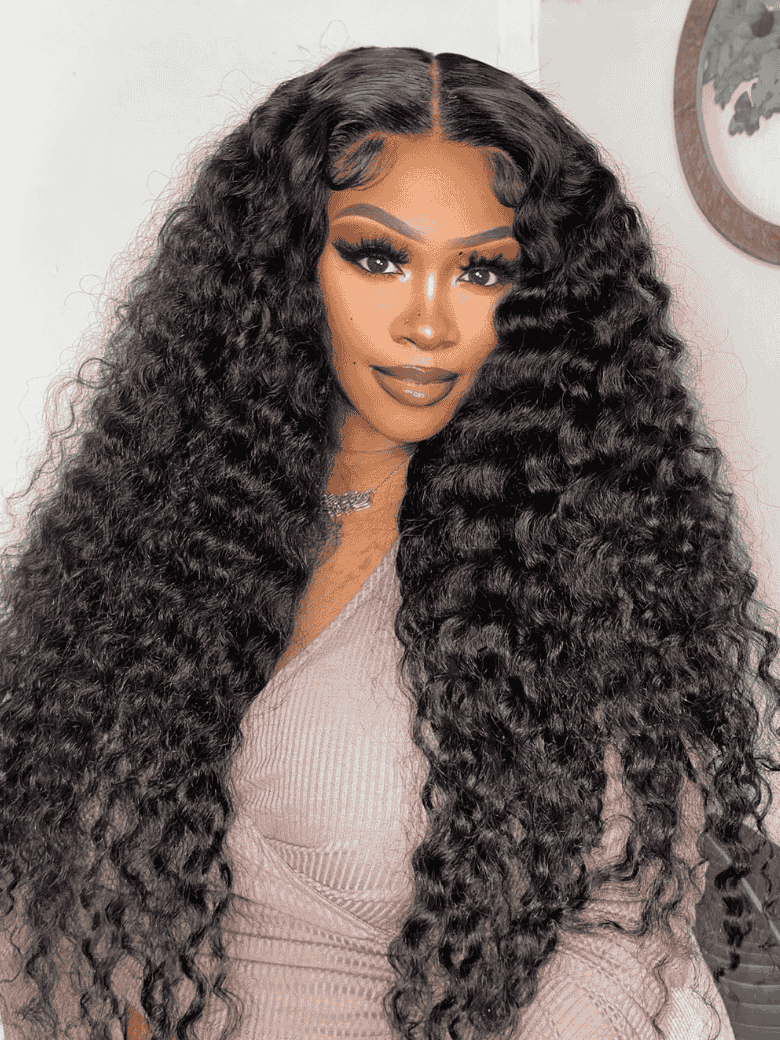 Sunber 13x4 Pre Everything Crimps Curl Crimped Texture Zig-Zag Waves H