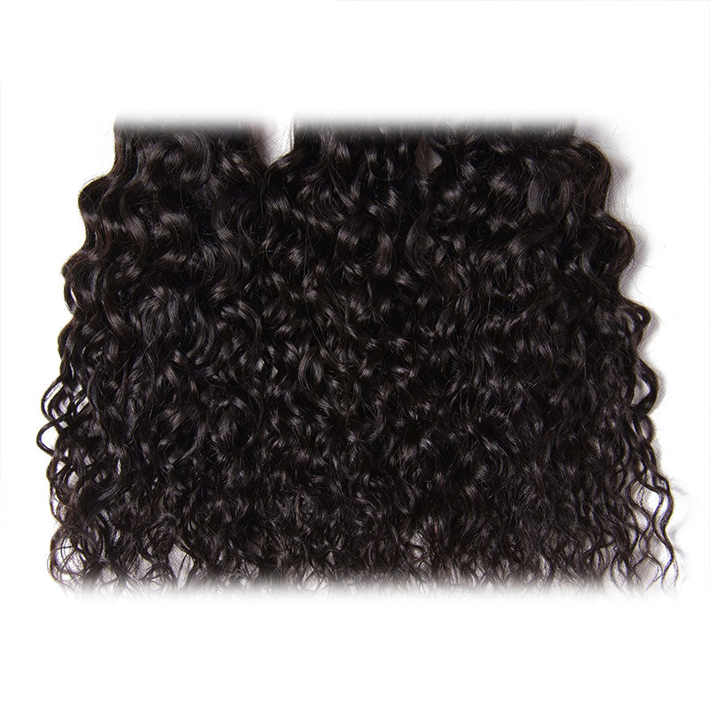 Brazilian Water Wave Hair 4 Bundles, 100% Virgin Human Hair Weave - Sunberhair