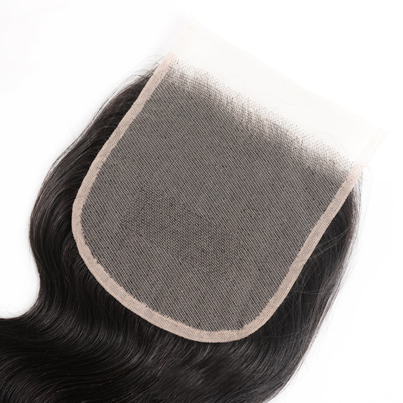 Sunber Hair Body Wave Transparent 5*5 Closure With Virgin Hair Weave 3 Bundles