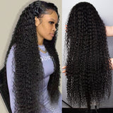 Flash Sale 180% Density Sunber Sassy Deep Wave 13x4 Lace Frontal Wig Pre Plucked Human Hair for Women
