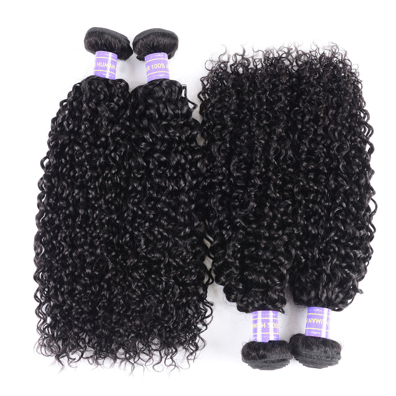 Sunber Hair 4 Bundles Peruvian Curly Hair New Remy Human Hair Affordable Sale Price