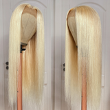 Sunber Hair 613 Blonde Color Lace Frontal Wigs Pre Plucked Straight Human Hair Wigs Virgin Human Hair Wig 150% Density