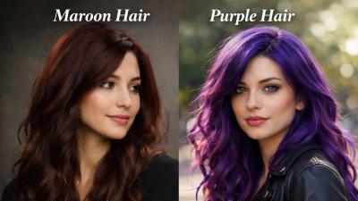 Maroon vs. Purple Hair Color: What Is The Difference And Which One Fits You?