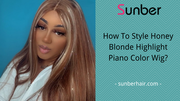 how to style honey blonde highlight piano color wig