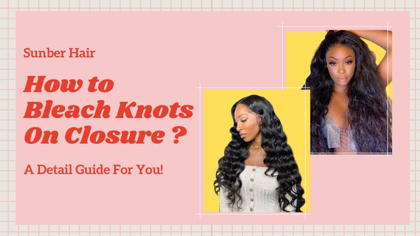 how to bleach knots on lace closure