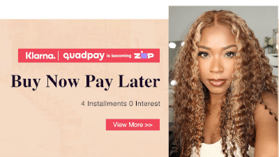 Buy now pay later hair with Klarna and Zip Quadpay
