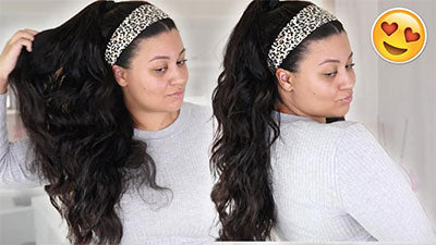 How to quickly make a headband wig look natural?