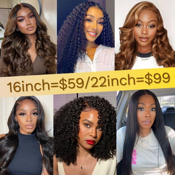 $59 Get 16inch | Lace Wig/ 7x5 Pre Cut Wig Crazy Flash Sale Limited Stock