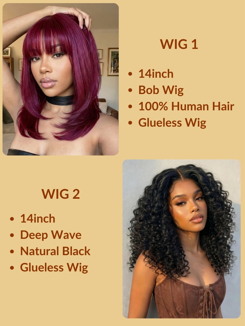 2Wigs=$79 | Sunber Buy One Get One Free Wig  Summer Sale Flash Sale