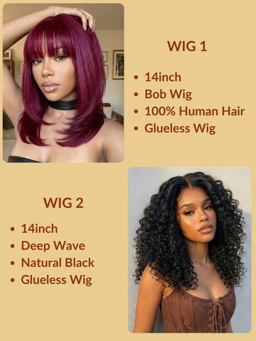 2Wigs=$79 | Sunber Buy One Get One Free Wig  Summer Sale Flash Sale