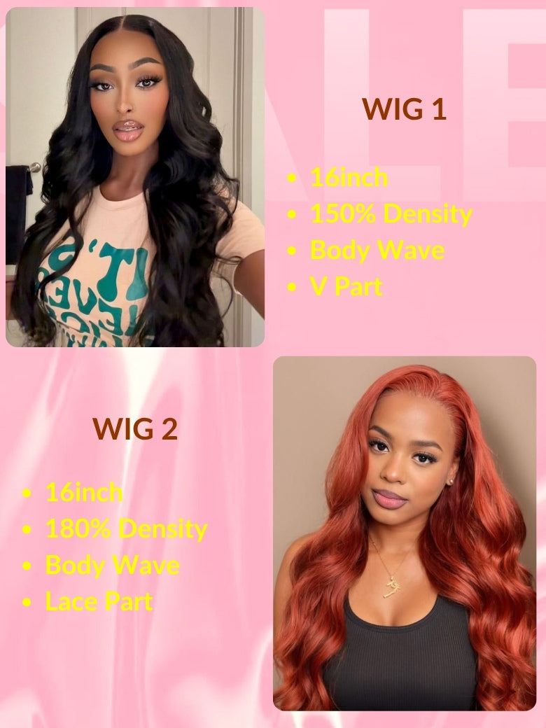 2Wigs=$79 | Sunber Buy One Get One Free Wig Crazy Mid-Year Flash Sale