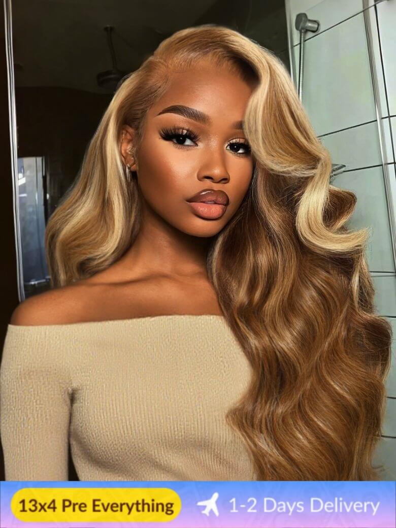 [20”=$69] 13x4 Pre Everything Honey Blonde Highlight Loose Wave 7x5 Bye Bye Knots Wig Vip Member Flash Sale