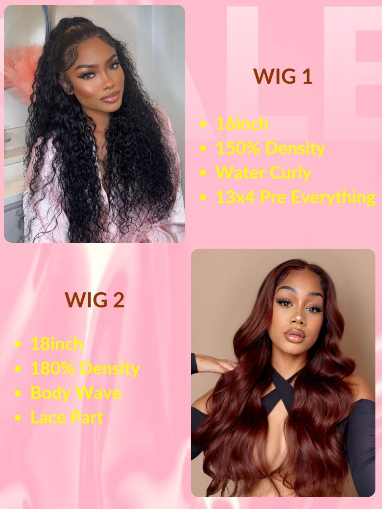 2Wigs=$79 | Sunber Buy One Get One Free Wig Crazy Mid-Year Flash Sale