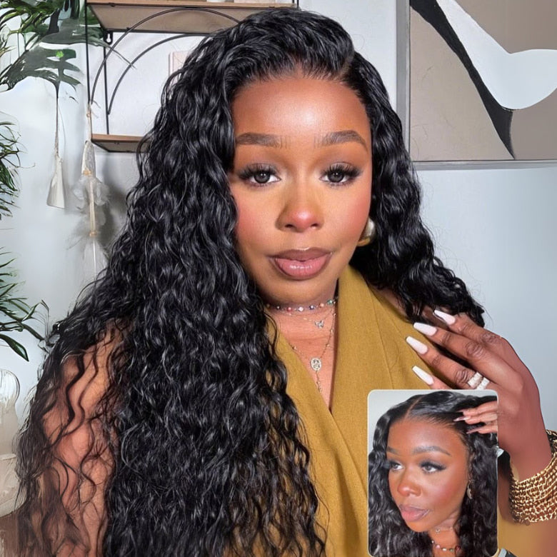 Extra 70% OFF | Sunber Water Wave 7x5 Glueless Pre Cut Lace Grab And Go Human Hair Wig