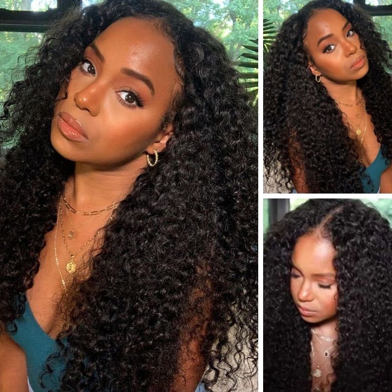 Flash Sale Sunber Jerry Curly U Part Wig Meets Real Scalp Glueless Wigs Virgin Human Hair 150% Density