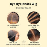 Sunber Body Wave Bye Bye Knots Honey Blonde Highlights 7*5  Pre-Cut Lace Closure Human Hair Wig