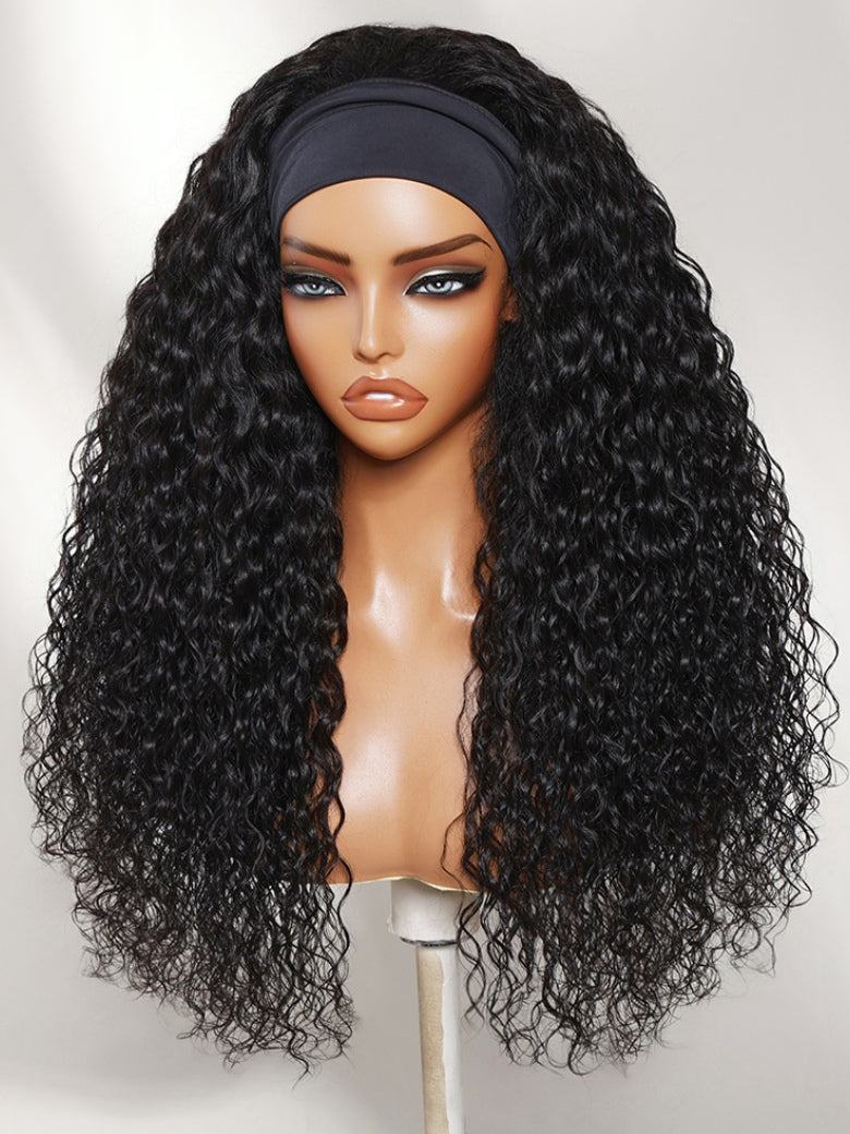 Sunber 2-IN-1 Switch™ Headband Water Wave Glueless Wig With Beginner Friendly Flash Sale