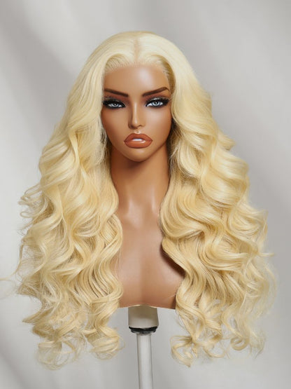 Sunber Full Lace 200% Density Body Wave 613 Blonde Human Hair Wig Flash Sale
