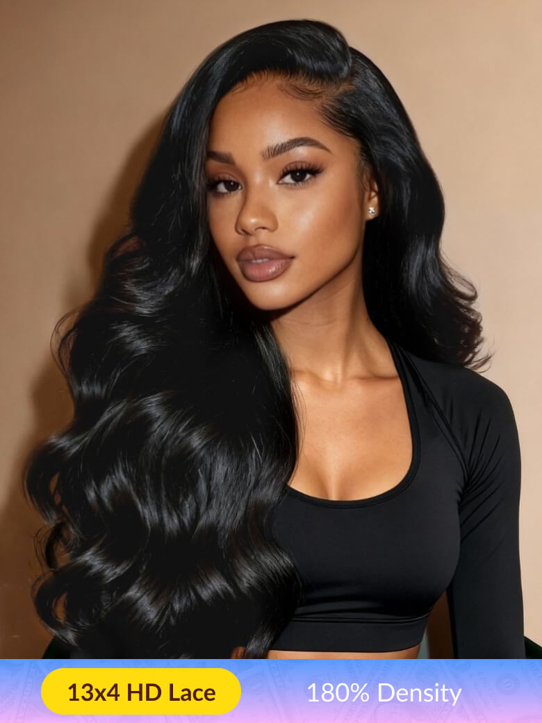 [Low To $59]13x4 HD Lace Body Wave Pre-cut Lace Put on and Go Glueless Human Hair Wig Vip Member Flash Sale