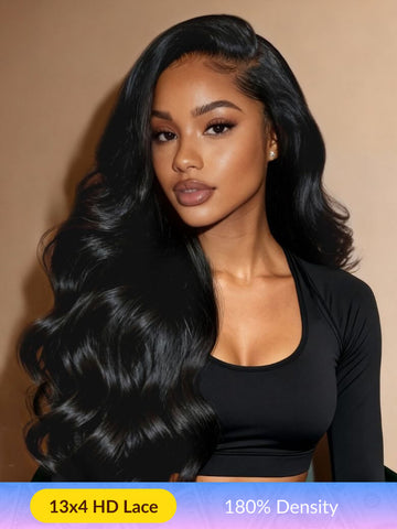 [Low To $59]13x4 HD Lace Body Wave Pre-cut Lace Put on and Go Glueless Human Hair Wig Vip Member Flash Sale