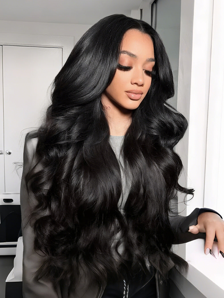 Sunber Full Lace 180% Density Body Wave Human Hair Wig Flash Sale