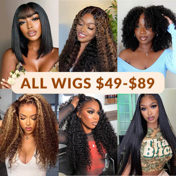 [$49-$89] All Wigs Crazy Flash Sale Limited Stocks