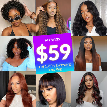All Wigs Only $59 | Sunber Cyber Monday Crazy Flash Sale Limited Stock
