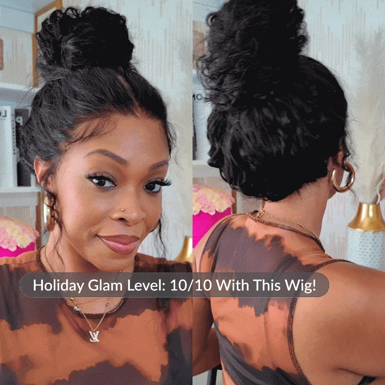 Sunber Wet And Wavy 7*5 Bye Bye Knots Pre-Cut Blend Away HD Lace Wigs Water Wave Wigs With Elastic Drawstring