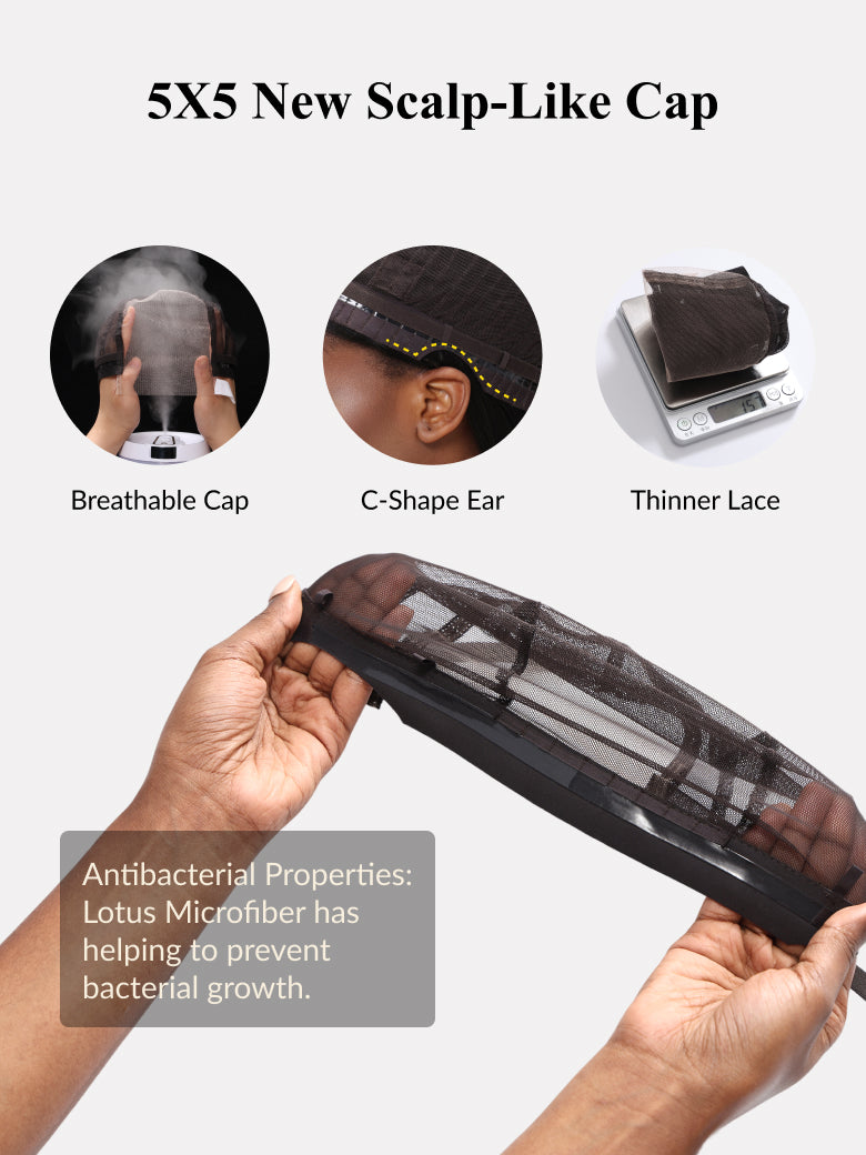 Sunber Affordable 5x5 HD Bye Bye Knots Body Wave Pre-cut Lace Wig With Invisi Drawstring