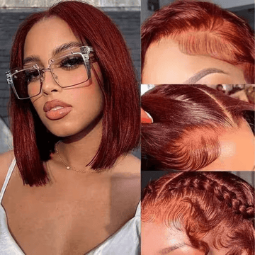 20-Inch Bye Bye Knots Reddish Brown Kinky Curly 7x5 Pre Cut Upgrade Wig Vip Member Flash Sale