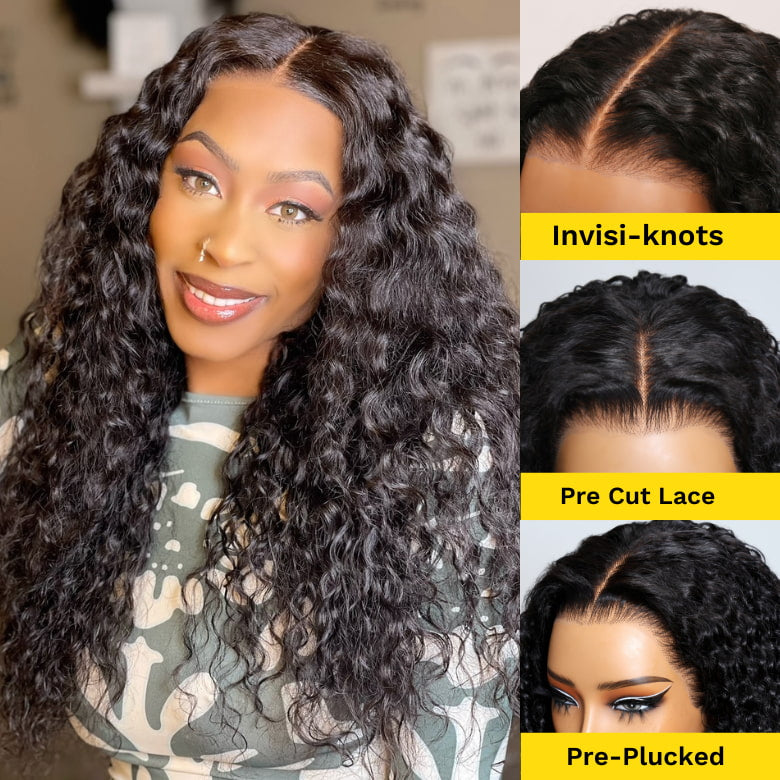 Amazon.com : WENYU Body Wave Lace Front Wigs Human Hair Pre