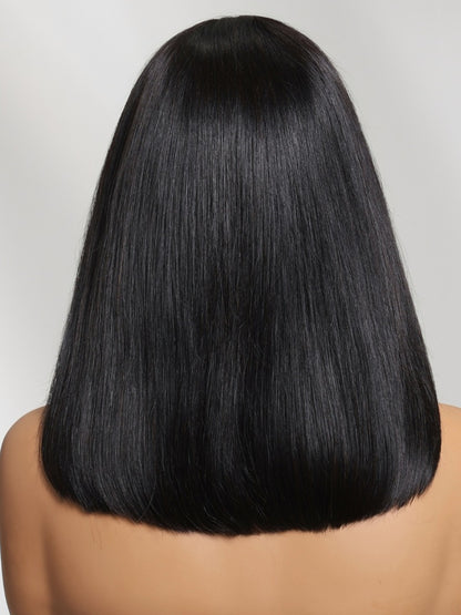 Sunber 7x5 No Slip Pre-Cut Lace Blunt Cut Straight Bob Wig With Elastic Drawstring Flash Sale