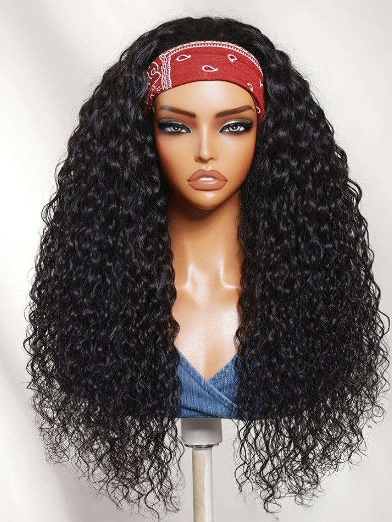 Sunber 2-IN-1 Switch™ Headband Water Wave Glueless Wig With Beginner Friendly Flash Sale